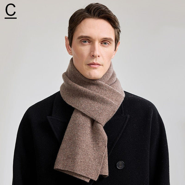 Formal Men Scarf Styles, Casual Scarf Men, Modern Fashion Scarf, Thick Wool Scarf, Men's Winter Scarf, Men's Wool Scarf Winter, Business Wool Scarf for Gentleman-Silvia Home Craft