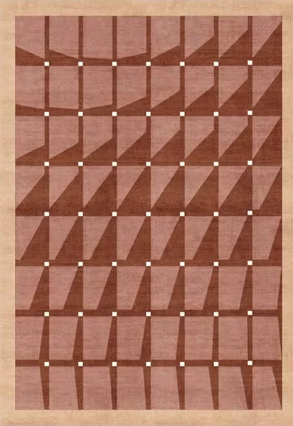 Modern Living Room Rug Ideas, Modern Rugs for Dining Room, Mid Century Modern Rugs Next to Bed, Thick Contemporary Rugs for Bedroom-Silvia Home Craft