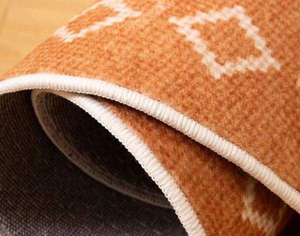 Geometric Modern Rug Ideas for Living Room, Circular Modern Rugs for Bathroom, Modern Rugs for Children's Room, Mid Century Modern Round Rugs for Dining Room-Silvia Home Craft