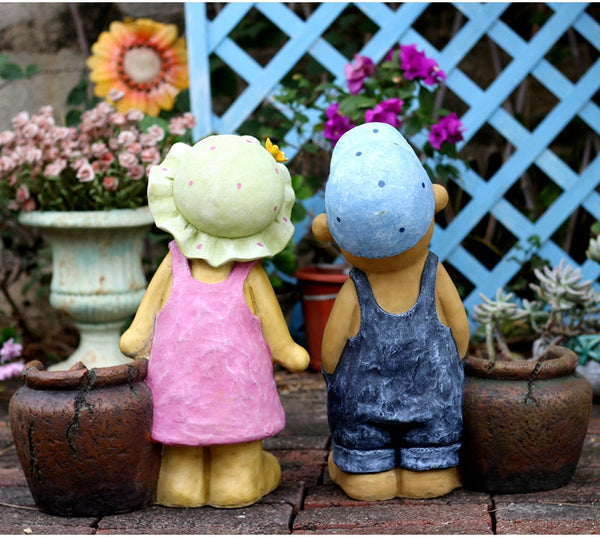 Garden Animal Sculpture Bear Statues, Garden Decor Ideas, Outdoor Garden Decoration, Animal Statues, Garden Ornament, Villa Courtyard Decor-Silvia Home Craft