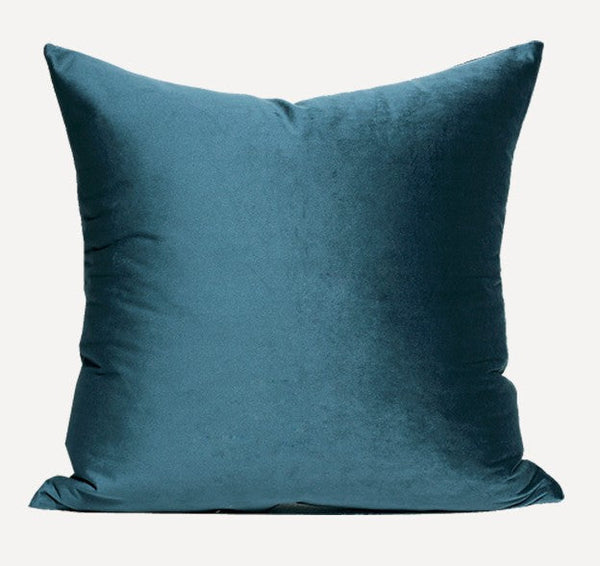 Large Decorative Throw Pillow for Couch, Blue Modern Sofa Pillows, Simple Modern Throw Pillows for Couch, Large Square Pillows-Silvia Home Craft