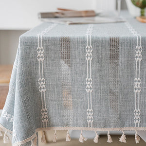Rustic Table Covers for Kitchen, Linen Square Tablecloth for Sale, Country Farmhouse Tablecloth, Large Rectangle Tablecloth for Dining Room Table-Silvia Home Craft