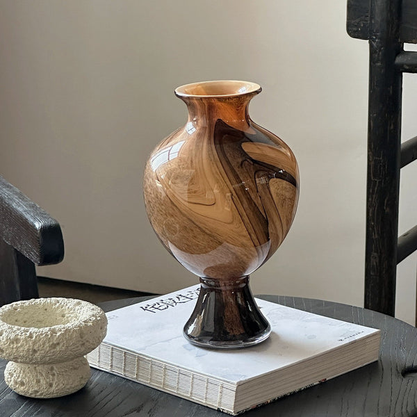 Modern Vases for Flowers, Unique Handmade Glass Bud Vases, Vintage Glass Flower Vases, Flower Vases on Table-Silvia Home Craft