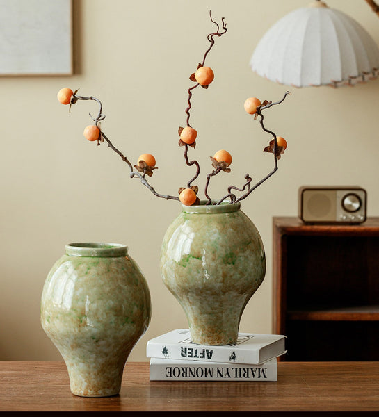 Flower Vases on Table, Centerpiece Ceramic Bud Vases, Porcelain Flower Vases, Handmade Water Holding Flower Vase-Silvia Home Craft