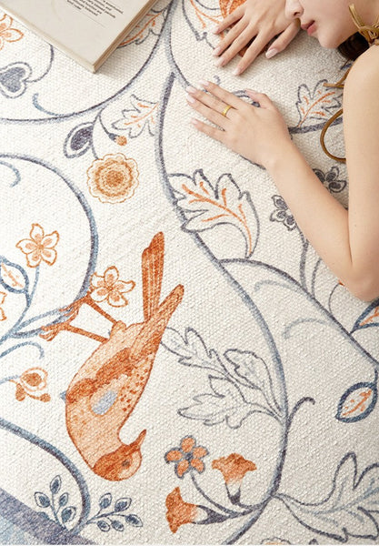 Dining Room Contemporary Round Rugs, Bedroom Modern Round Rugs, Modern Rug Ideas for Living Room, Circular Modern Rugs under Chairs-Silvia Home Craft