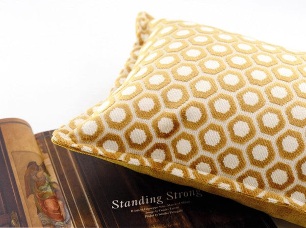 Modern Pillows for Couch, Decorative Pillow Covers, Large Modern Sofa Cushion, Yellow Decorative Throw Pillows for Living Room-Silvia Home Craft