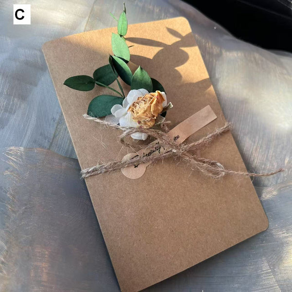 Birthday Greeting Card, Unique Anniversary Greeting Card, Creative Beautiful Valentine's Day Greeting Card, Wedding Greeting Card, Original Handmade Dried Flower Greeting Cards-Silvia Home Craft
