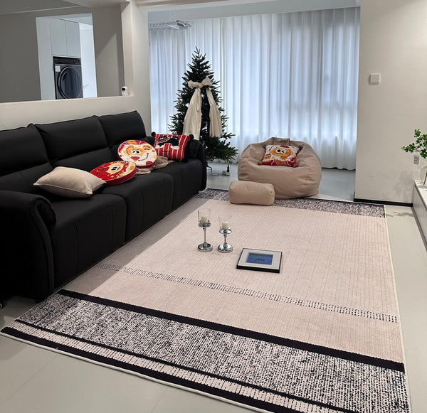 Large Abstract Rugs for Living Room, Geometric Contemporary Modern Rugs Next to Bed, Extra Large Modern Area Rugs-Silvia Home Craft