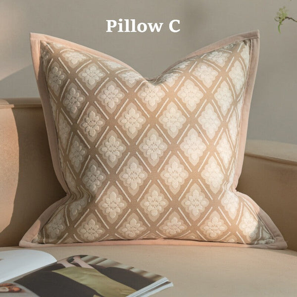 Modern Decorative Pillow Cover, Decorative Throw Pillows for Living Room, Decorative Pillow Arrangement Ideas for Couch, Modern Sofa Pillows-Silvia Home Craft