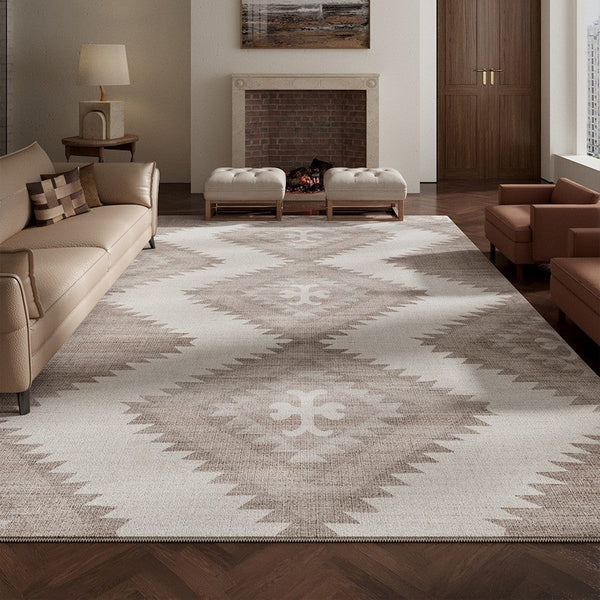 Dining Room Geometric Modern Rugs, Bedroom Modern Rugs, Large Modern Rugs for Living Room, Contemporary Modern Rugs under Coffee Table-Silvia Home Craft