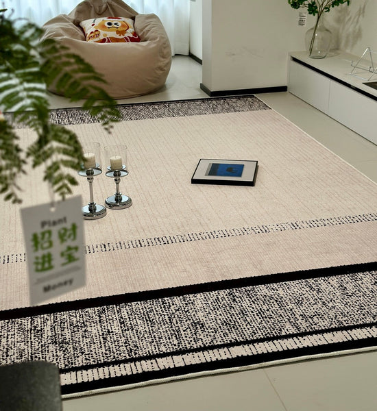 Large Abstract Rugs for Living Room, Geometric Contemporary Modern Rugs Next to Bed, Extra Large Modern Area Rugs-Silvia Home Craft