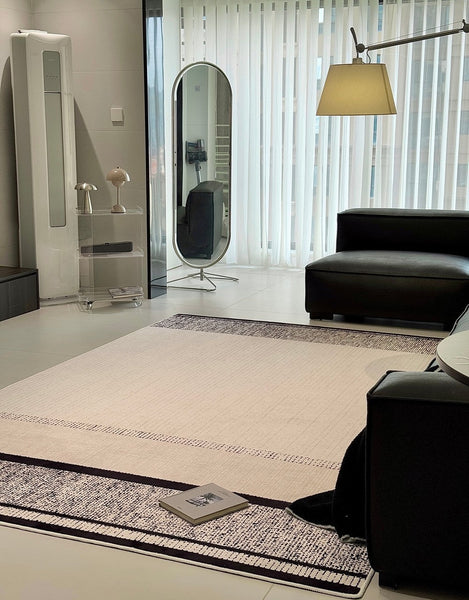 Large Abstract Rugs for Living Room, Geometric Contemporary Modern Rugs Next to Bed, Extra Large Modern Area Rugs-Silvia Home Craft