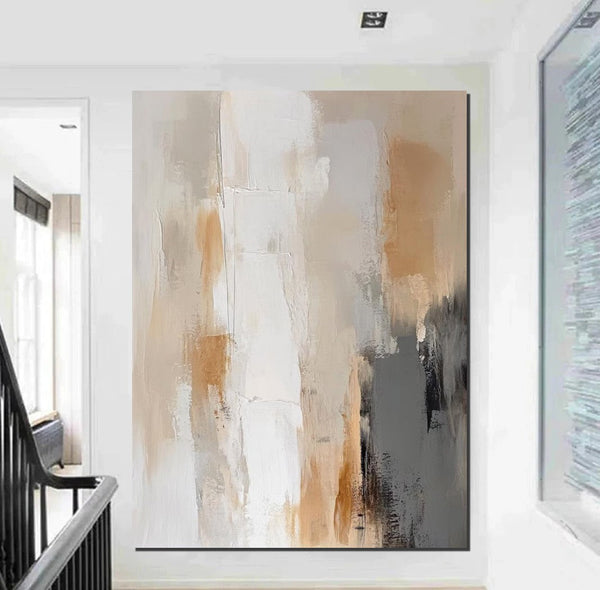Living Room Wall Painting, Modern Artwork, Large Canvas Painting, Contemporary Wall Painting, Acrylic Painting for Dining Room-Silvia Home Craft