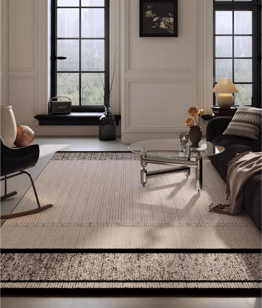 Large Abstract Rugs for Living Room, Geometric Contemporary Modern Rugs Next to Bed, Extra Large Modern Area Rugs-Silvia Home Craft