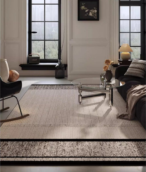 Large Abstract Rugs for Living Room, Geometric Contemporary Modern Rugs Next to Bed, Extra Large Modern Area Rugs-Silvia Home Craft