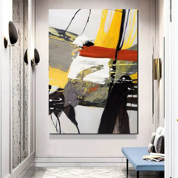 Extra Large Paintings for Living Room, Modern Abstract Art for Bedroom, Abstract Acrylic Wall Painting, Simple Painting Ideas, Hand Painted Wall Painting-Silvia Home Craft