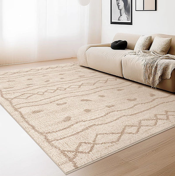 Contemporary Area Rugs for Dining Room, Modern Rugs for Living Room, Bohemian Modern Rug Ideas for Living Room-Silvia Home Craft