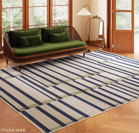 Modern Rugs for Dining Room, Abstract Geometric Modern Rugs, Large Modern Rugs for Living Room, Mid Century Modern Rugs for Bedroom-Silvia Home Craft