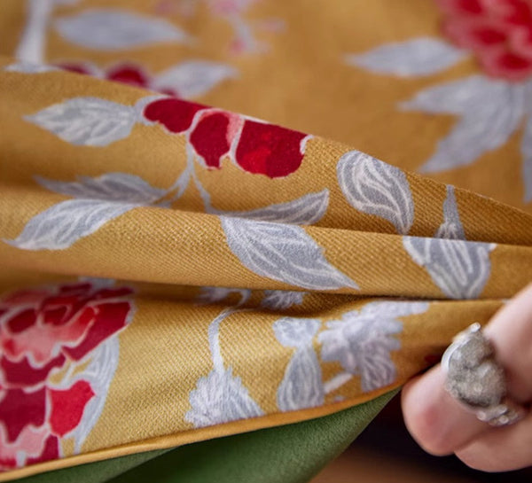 Farmhouse Table Cloth, Dining Room Flower Table Cloths, Large Square Tablecloth for Round Table, Extra Large Rectangular Table Covers for Kitchen-Silvia Home Craft