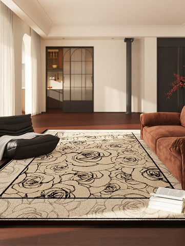 Simple Large Modern Rugs for Living Room, Abstract Modern Rugs for Bedroom, Contemporary Geometric Modern Rugs, Modern Rugs for Dining Room-Silvia Home Craft