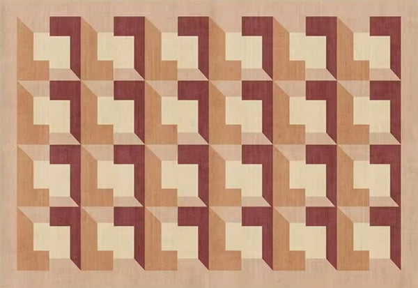 Modern Rugs for Dining Room, Large Modern Rugs for Living Room, Mid Century Modern Rugs for Bedroom, Abstract Geometric Modern Rugs-Silvia Home Craft