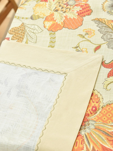 Extra Large Rectangle Tablecloth for Dining Room Table, Country Farmhouse Tablecloth, Square Tablecloth for Round Table, Rustic Table Covers for Kitchen-Silvia Home Craft