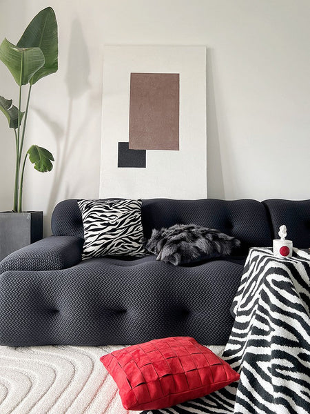 Large Decorative Sofa Pillows, Large Modern Sofa Throw Pillows for Bedroom, Abstract Contemporary Pillow for Couch-Silvia Home Craft