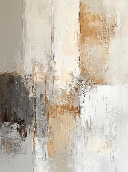 Modern Artwork, Large Canvas Painting, Contemporary Wall Painting, Living Room Wall Painting, Acrylic Painting for Dining Room-Silvia Home Craft