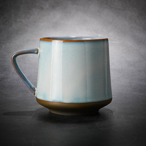 Large Pottery Coffee Cup, Ceramic Coffee Mug, Latte Coffee Cup, Large Tea Cup, Handmade Coffee Cup-Silvia Home Craft
