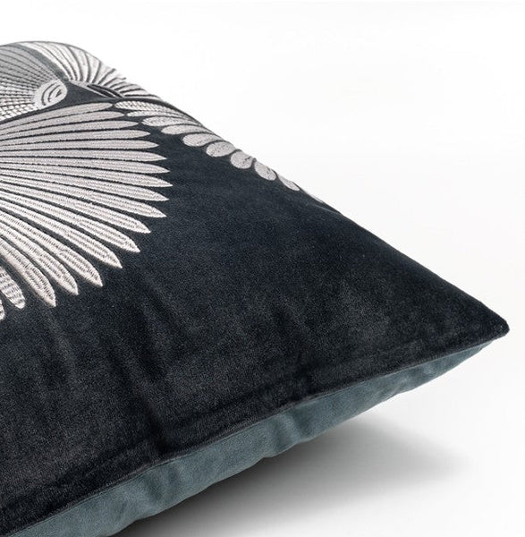 Abstract Feather Pattern Throw Pillows for Couch, Simple Modern Sofa Throw Pillows, Contemporary Throw Pillow for Living Room, Modern Square Pillows-Silvia Home Craft