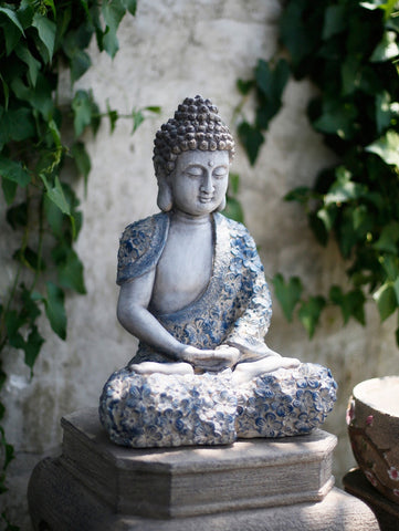 Buddha Statue, Sitting Buddha Statue, Large Figure Statue for Garden Ornament, Villa Courtyard Decor, Outdoor Decoration Ideas, Garden Decor Ideas-Silvia Home Craft
