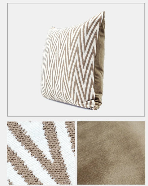 Geometric Modern Throw Pillows for Couch, Large Modern Throw Pillow for Interior Design, Contemporary Modern Sofa Pillows, Simple Decorative Throw Pillows-Silvia Home Craft
