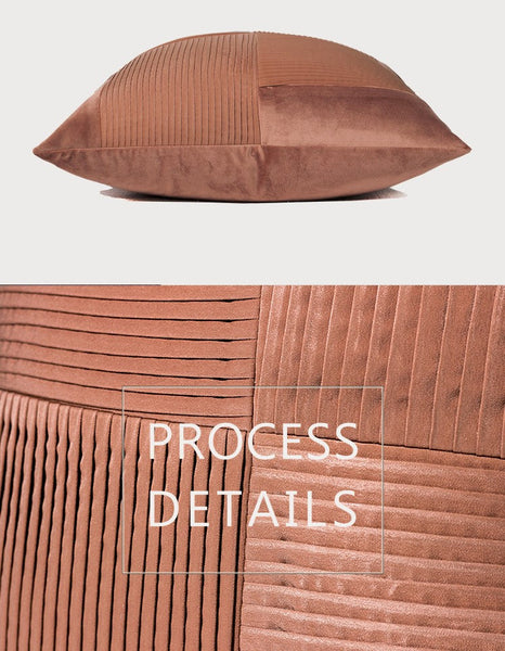 Large Modern Sofa Pillows, Decorative Modern Pillows for Couch, Brick Red Modern Pillows for Living Room, Contemporary Throw Pillows-Silvia Home Craft