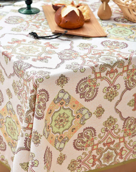 Large Rectangle Tablecloth for Dining Room Table, Rectangular Table Covers for Kitchen, Square Tablecloth for Coffee Table, Farmhouse Table Cloth, Wedding Tablecloth-Silvia Home Craft