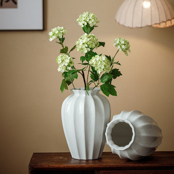 Large Flower Vases on Table, Centerpiece Ceramic Bud Vases, Porcelain Flower Vases, Handmade Water Holding Flower Vase-Silvia Home Craft