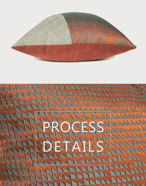 Large Modern Throw Pillows for Couch, Decorative Throw Pillow for Couch, Red Modern Sofa Pillows, Throw Pillows for Modern Living Room-Silvia Home Craft