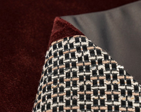 Red Modern Sofa Throw Pillows, Red Decorative Throw Pillows for Couch, Large Abstract Contemporary Throw Pillow for Interior Design-Silvia Home Craft