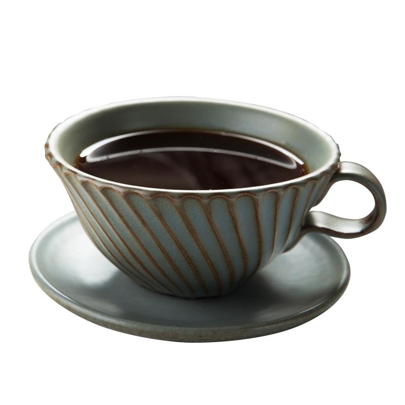 Green Pottery Coffee Cups, Breakfast Milk Cup, Latte Coffee Cup, Ceram –  Silvia Home Craft