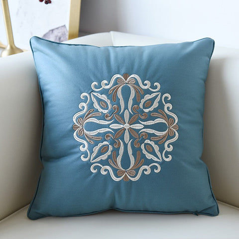 Flower Pattern Decorative Throw Pillows, Modern Sofa Pillows, Contemporary Throw Pillows, Large Decorative Pillows for Living Room-Silvia Home Craft