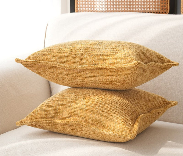 Modern Sofa Pillows, Simple Modern Pillows, Yellow Decorative Pillows for Couch, Modern Throw Pillows, Contemporary Throw Pillows-Silvia Home Craft