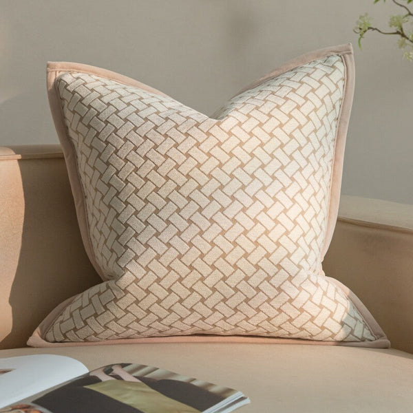 Modern Decorative Pillow Cover, Decorative Throw Pillows for Living Room, Decorative Pillow Arrangement Ideas for Couch, Modern Sofa Pillows-Silvia Home Craft