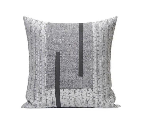 Gray Modern Simple Throw Pillows for Living Room, Decorative Modern Sofa Pillows, Modern Throw Pillows for Couch, Large Simple Modern Pillows-Silvia Home Craft