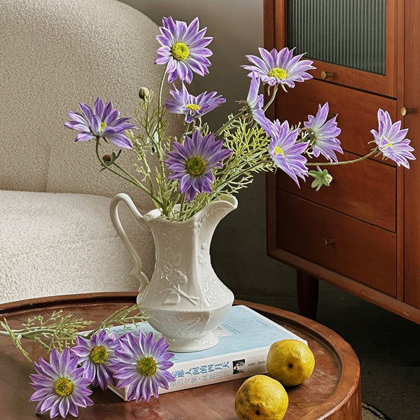 Ceramic Bud Vases, Small Flower Vases on Table, Rustic Porcelain Flower Vases, Handmade Water Holding Flower Vases-Silvia Home Craft