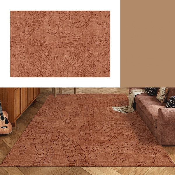 Contemporary Modern Rugs Next to Bed, Modern Rugs for Living Room, Modern Rugs under Dining Room Table, Geometric Modern Carpets for Office-Silvia Home Craft