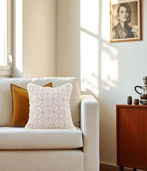 Large Square Pillows, Modern Throw Pillows, Modern Sofa Pillows, Decorative Throw Pillow for Couch, Decorative Throw Pillows for Living Room Couch-Silvia Home Craft