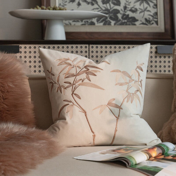 Decorative Pillow Arrangement Ideas for Couch, Modern Decorative Pillows for Bedroom, Embroidered Butterfly Pillow Covers, Large Decorative Throw Pillows for Living Room-Silvia Home Craft