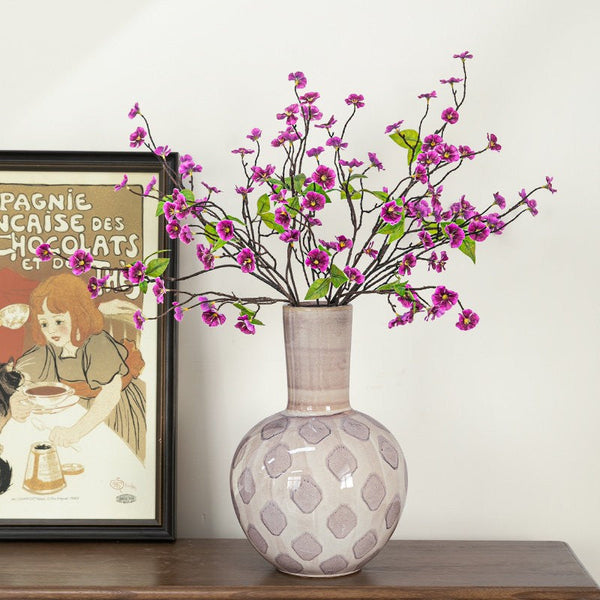 Contemporary Vases for Modern Home Decor, Porcelain Flower Vases, Flower Vases on Table, Ceramic Bouquet Vases, Dining Table Centerpiece-Silvia Home Craft