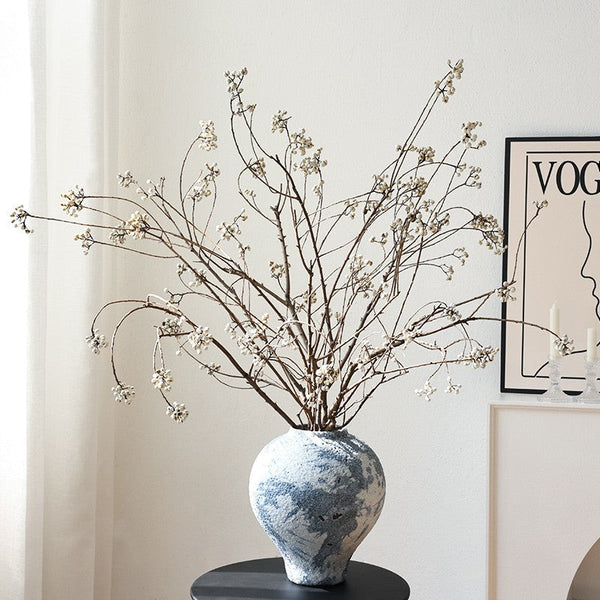Dried Chinese Tallow Tree Twigs, Natural Decorations, 30 Inch Dried Long Twigs, Flower Arrangement, Handmade Artificial Flower, Natural Dried Branches-Silvia Home Craft
