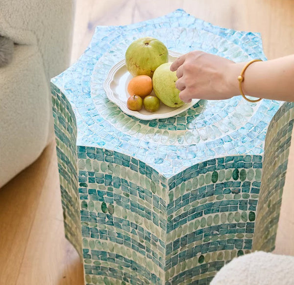 Contemporary Side Table, Contemporary Bedside Table, Bedside Small Side Table, Shell Small Sofa Side Table, Modern Side Table, Small End Table, Portable Casual Side Table, Creative Coffee Table
