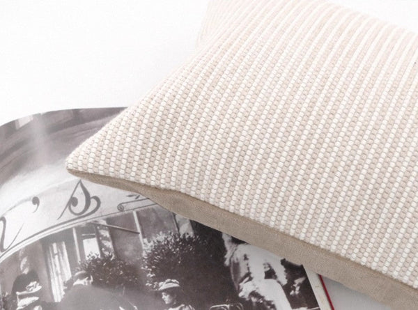 Modern Decorative Pillow Covers, Beige Modern Sofa Cushion, Large Decorative Throw Pillows for Living Room, Contemporary Modern Pillows for Couch-Silvia Home Craft